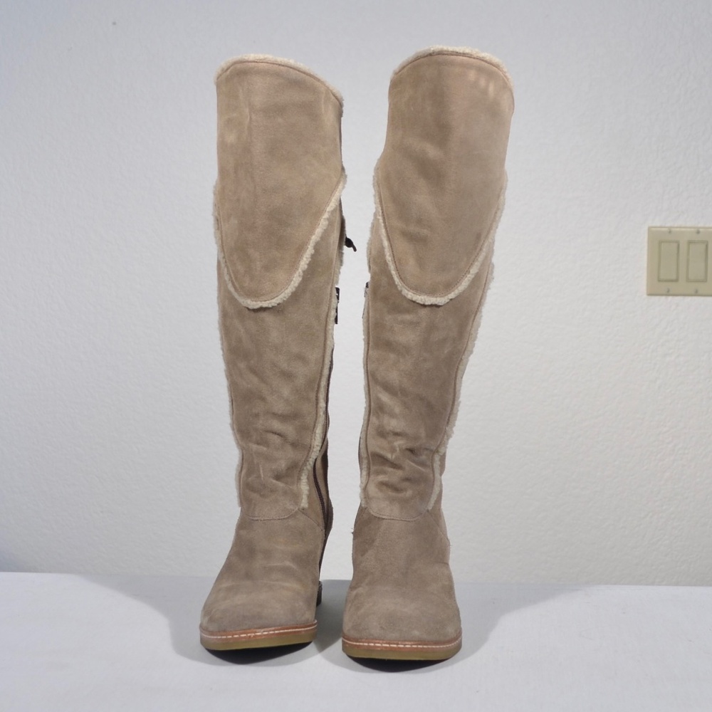 NAPOLEONI SUEDE BOOTS, SZ 37, US 6.5